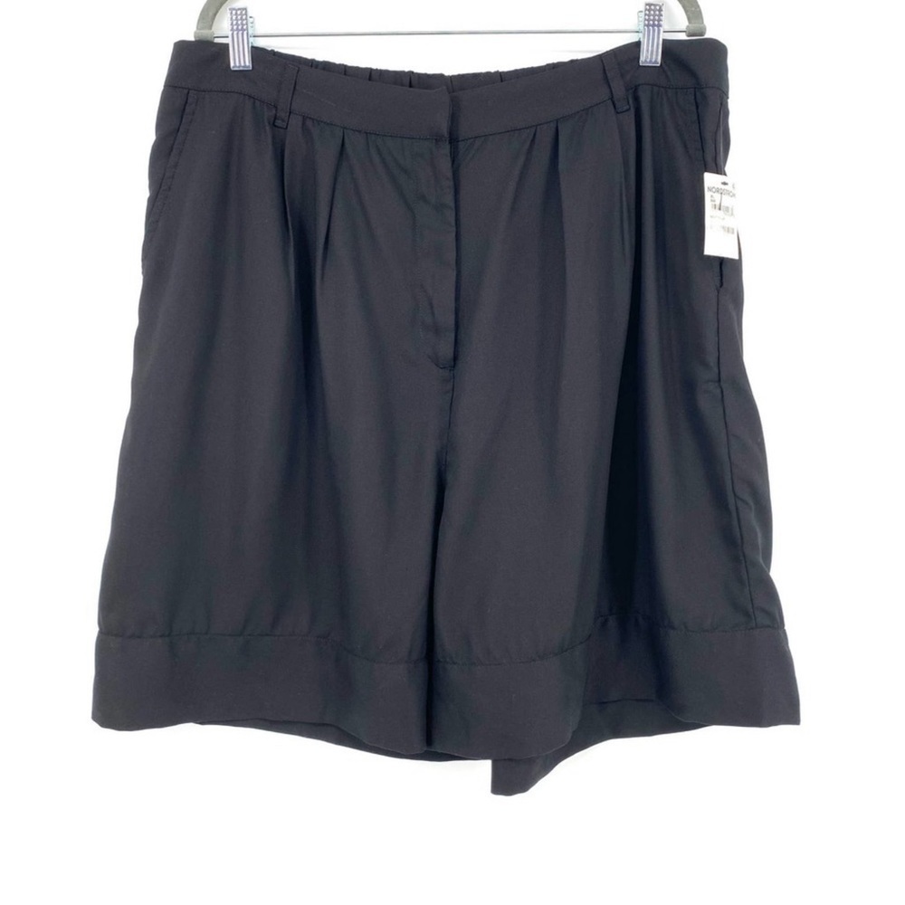 Nordstrom NWT Pleated High Waist Bermuda Shorts 100% Lyocell​​​​​​​​